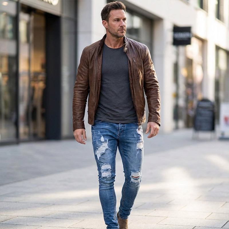 👖New 50% OFF🔥Stylish Distressed Skinny Jeans for Men