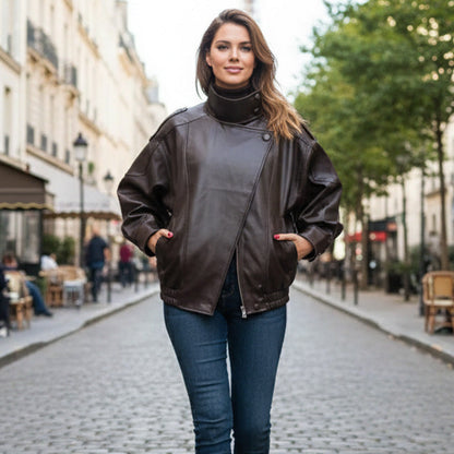 🎁2026 New Arrivals 50% OFF💥Cool Faux Leather Biker Jacket🧥