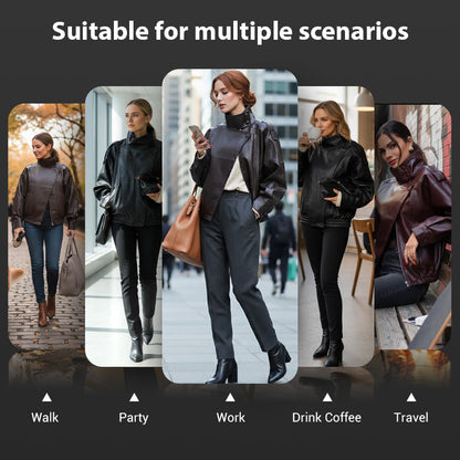 🎁2026 New Arrivals 50% OFF💥Cool Faux Leather Biker Jacket🧥