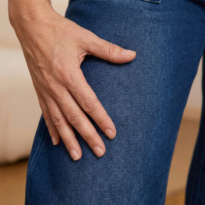 Women's Drawstring Waist Wide-Leg Denim Jeans