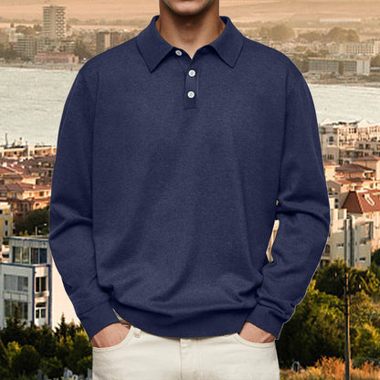 Men's Comfortable Long Sleeve Lapel Shirt