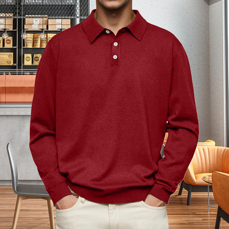 Men's Comfortable Long Sleeve Lapel Shirt