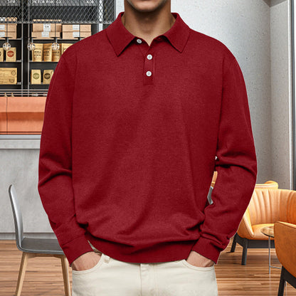 Men's Comfortable Long Sleeve Lapel Shirt