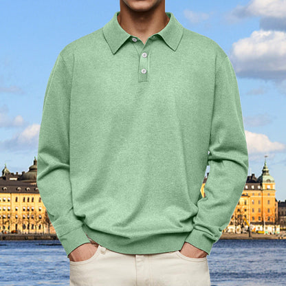 Men's Comfortable Long Sleeve Lapel Shirt