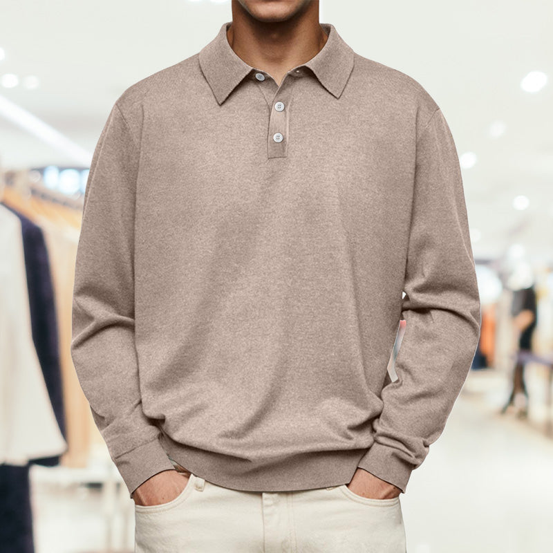 Men's Comfortable Long Sleeve Lapel Shirt