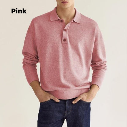 Men's Comfortable Long Sleeve Lapel Shirt