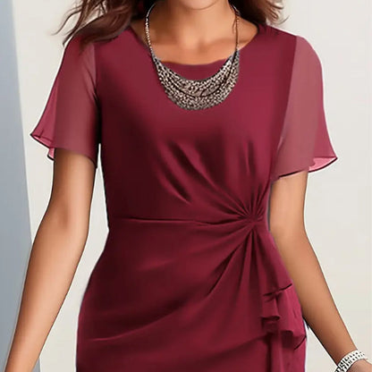 🔥Valentine's Day Sale-50% Off✨Elegant Fashion Solid Color Dress
