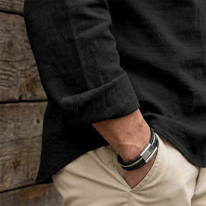 🔥Hot Sale Offers-Men's Casual Solid Color Shirt