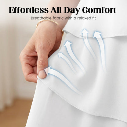 ⏰ Now only 50% off!🎁Women's Elegant Layered Ruffle Sleeve Dress – Effortless Style for Every Occasion💃