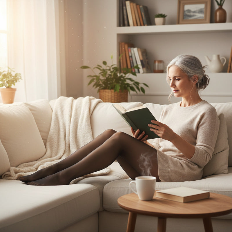 🌹 Value Bundle: 8D Oil-Sheen Rose Lace Stockings + Cosmetic Bag – Sheer Glow, Delicate Lace & Perfect Gift Set 🎀