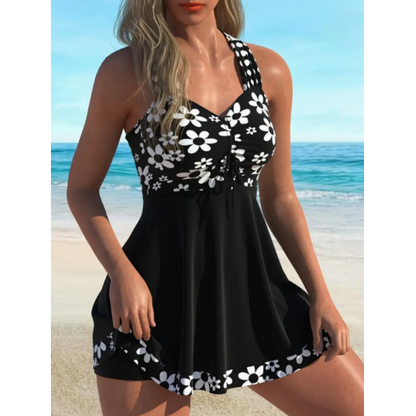 Women's Floral Print Tankini Swimsuits with Boyshorts