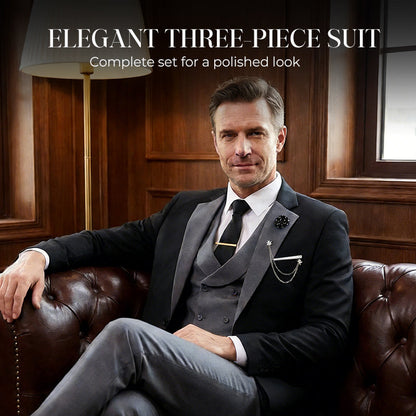 Modern Contrast Color Wedding Suit