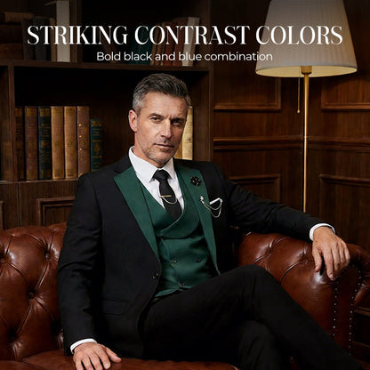 Modern Contrast Color Wedding Suit