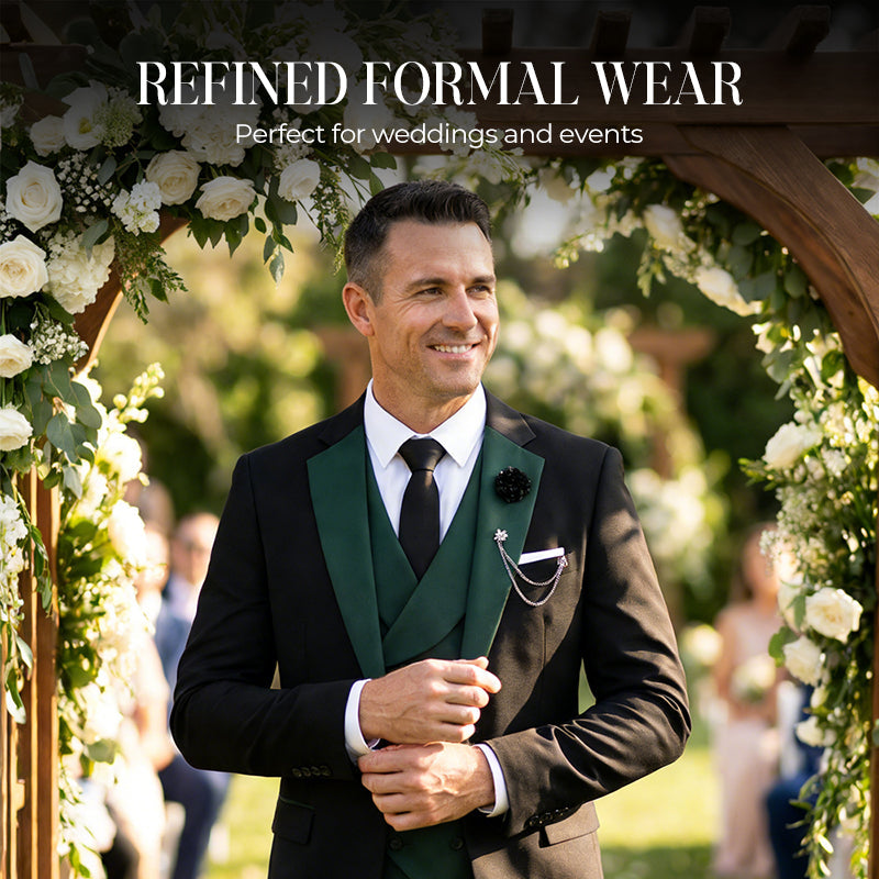 Modern Contrast Color Wedding Suit