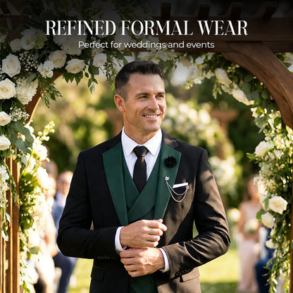 Modern Contrast Color Wedding Suit