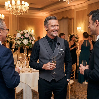 Modern Contrast Color Wedding Suit