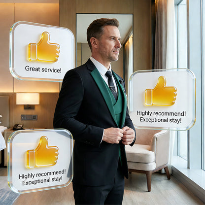 Modern Contrast Color Wedding Suit