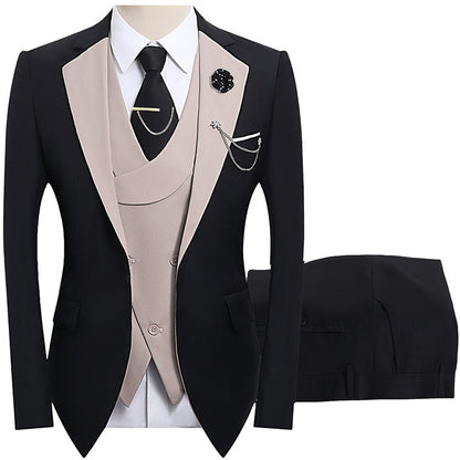 Modern Contrast Color Wedding Suit