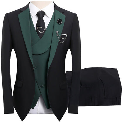 Modern Contrast Color Wedding Suit