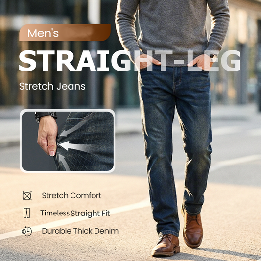 Men's Straight-Leg Stretch Jeans