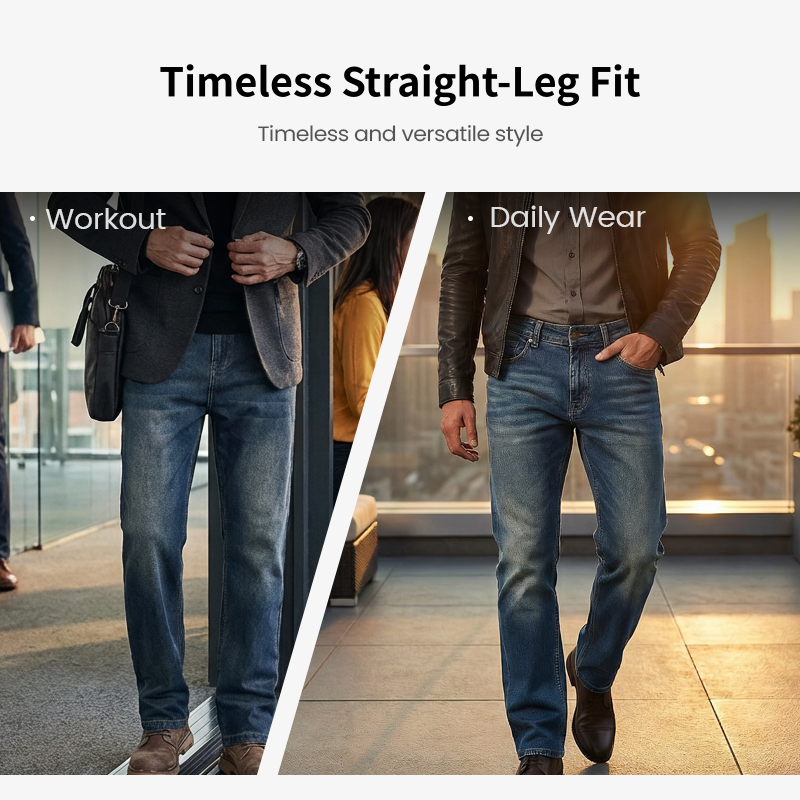 Men's Straight-Leg Stretch Jeans
