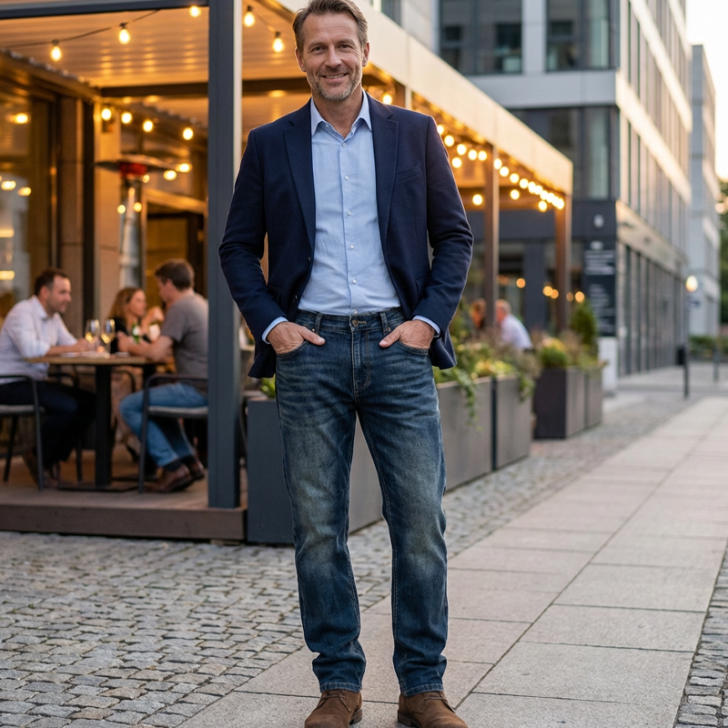 Men's Straight-Leg Stretch Jeans