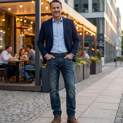 Men's Straight-Leg Stretch Jeans