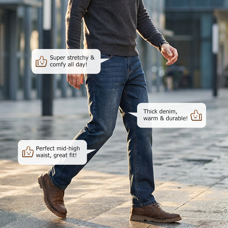 Men's Straight-Leg Stretch Jeans