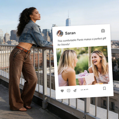 High-Waist Wide-Leg Jeans with Button Detail – Vintage Flair, Premium Washed Denim & Flattering Silhouette 👖✨