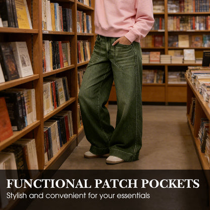 Women's High-Waist Wide-Leg Jeans