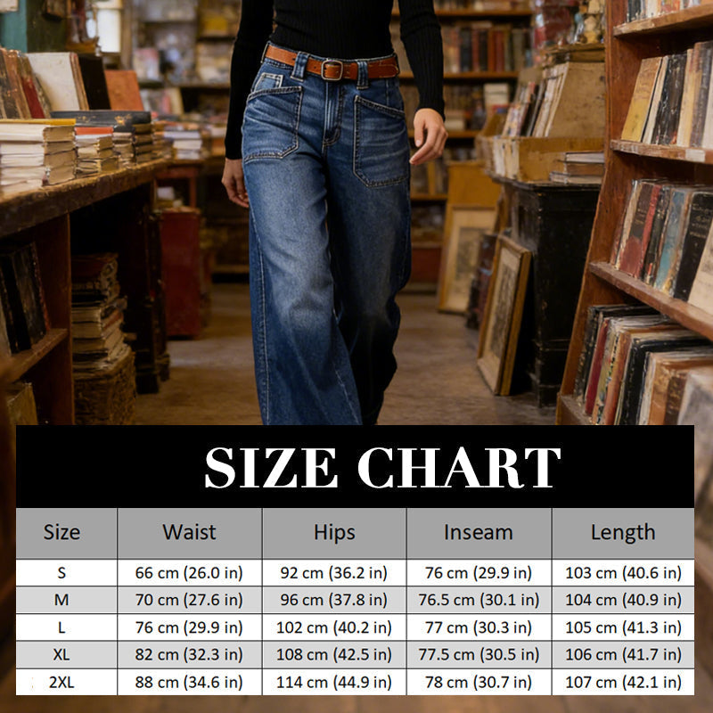 Women's High-Waist Wide-Leg Jeans