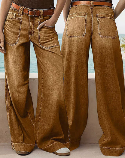 Women's High-Waist Wide-Leg Jeans