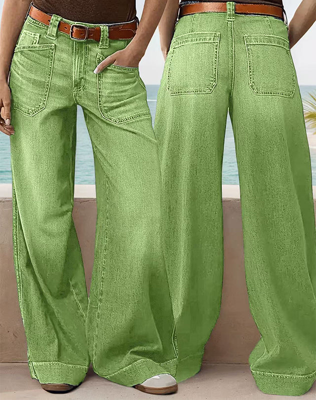 Women's High-Waist Wide-Leg Jeans