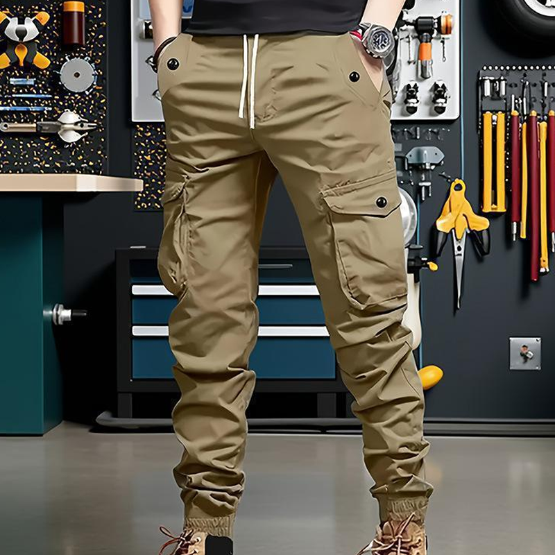Urban Tactical Cargo Trousers with Tapered Fit