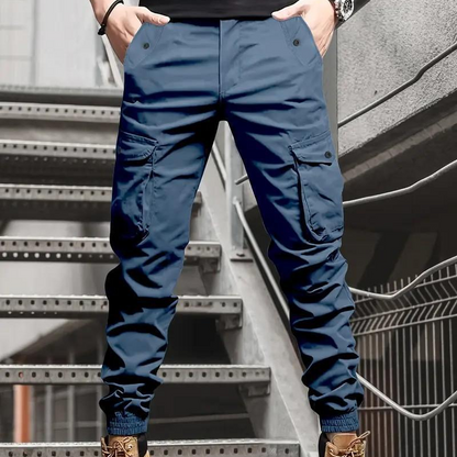 Urban Tactical Cargo Trousers with Tapered Fit
