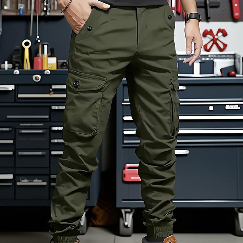 Urban Tactical Cargo Trousers with Tapered Fit