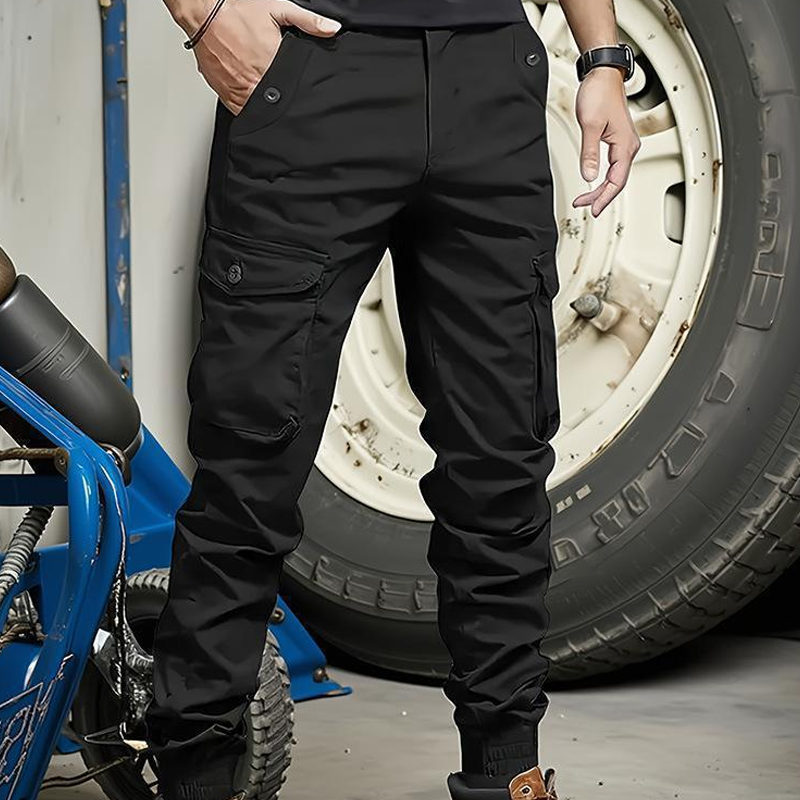 Urban Tactical Cargo Trousers with Tapered Fit