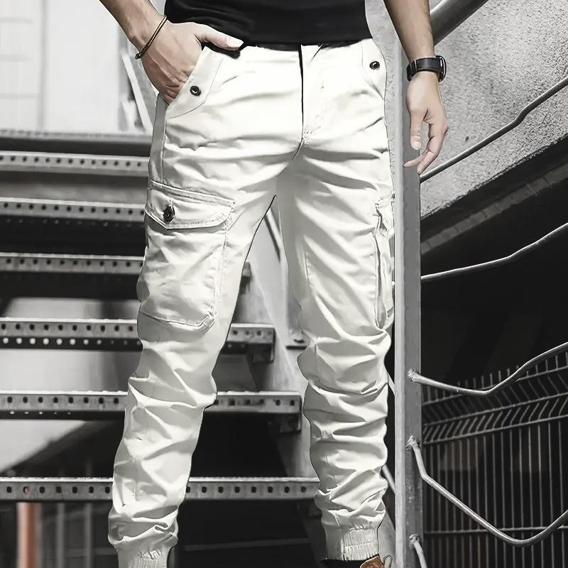 Urban Tactical Cargo Trousers with Tapered Fit