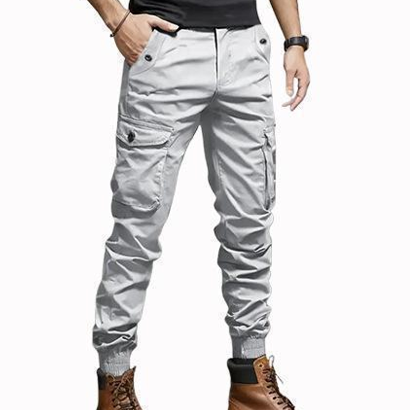 Urban Tactical Cargo Trousers with Tapered Fit
