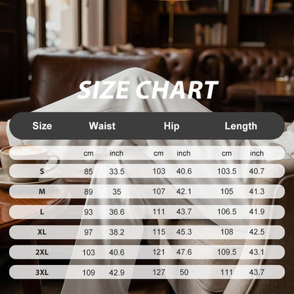 Men’s Casual Pleated Wide-Leg Pants