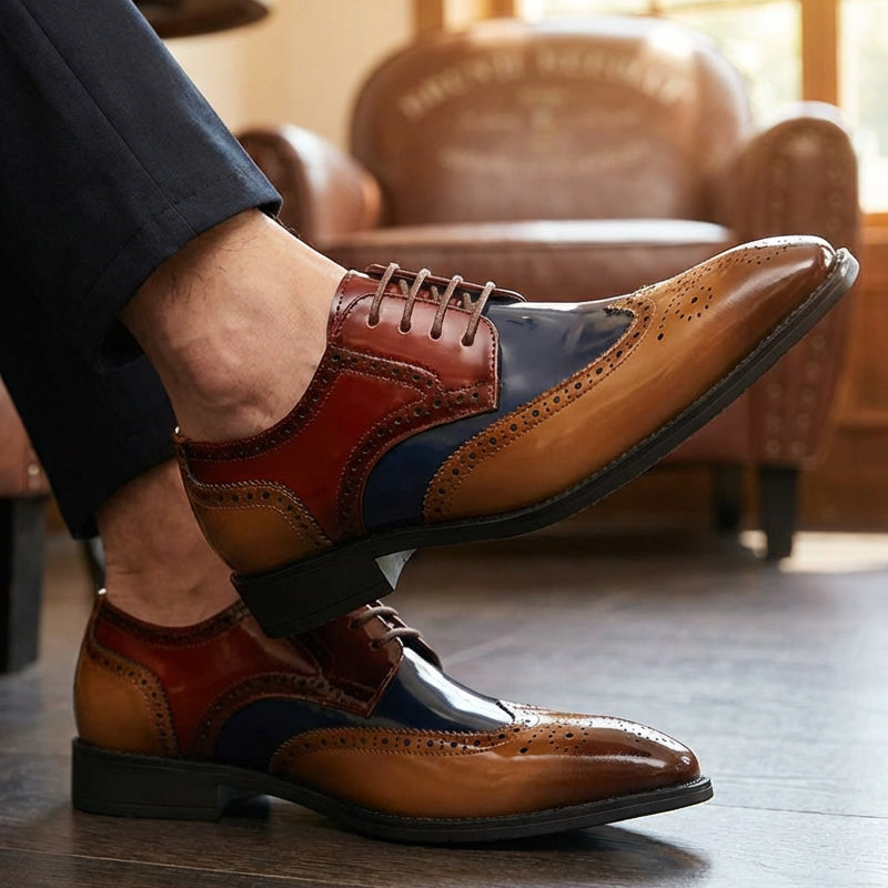 🔥Limited-time offer-Men's Classic Wingtip Brogue Oxford Shoes