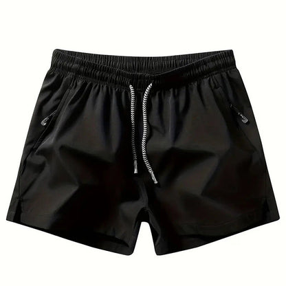🩳 Quick-Dry Athletic Shorts – Zipper Pockets & Cool-Touch Fabric 🏃