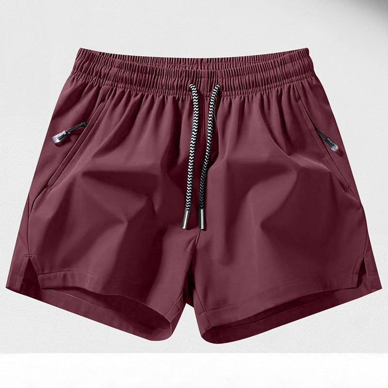 🩳 Quick-Dry Athletic Shorts – Zipper Pockets & Cool-Touch Fabric 🏃