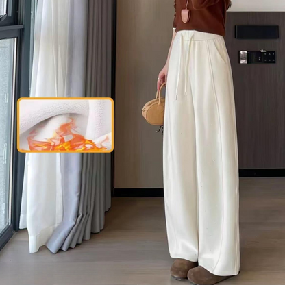 Women‘s Shimmering High-Waist Wide-Leg Pants