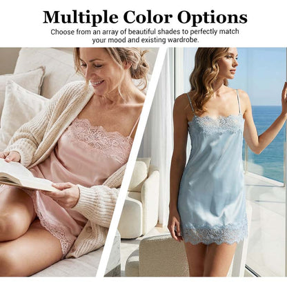 Lace Trim Satin Camisole Top