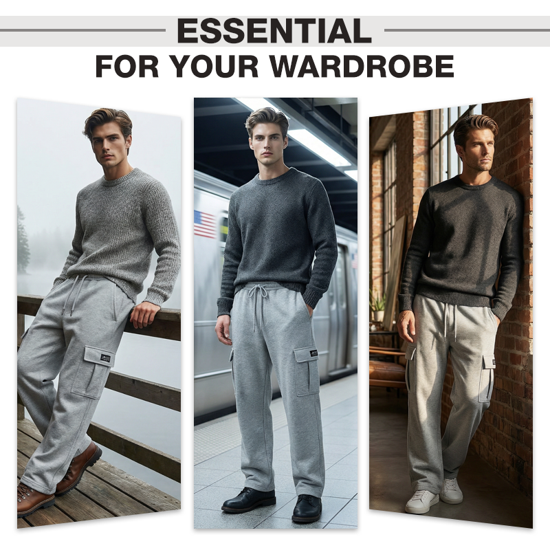 🔥Hot Sale Deals-Men's Casual Loose Fit Cargo Sweatpants