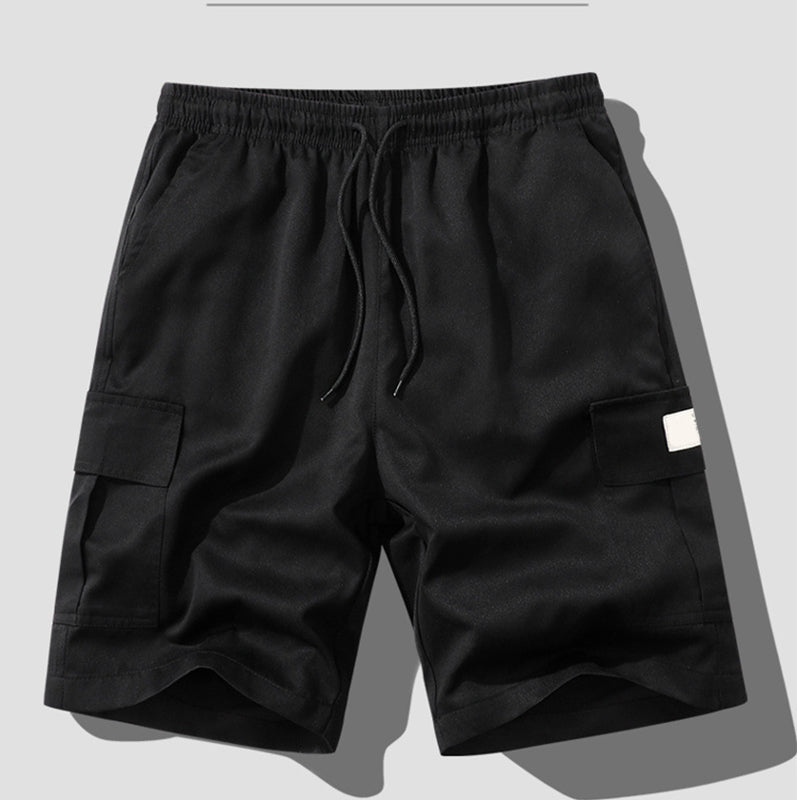 Men's Casual Cargo Shorts with Elastic Waist