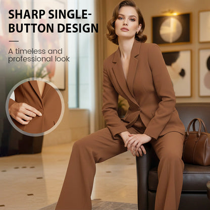 📢📢50% OFF !!!⏰Women's Elegant Blazer and Wide-Leg Pants Set