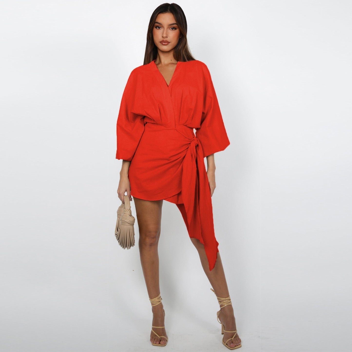 Women's V-Neck Wrap Dress