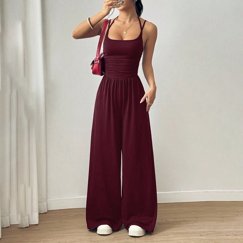 📢📢50% OFF !!!⏰Women's Casual Spaghetti Strap Jumpsuit